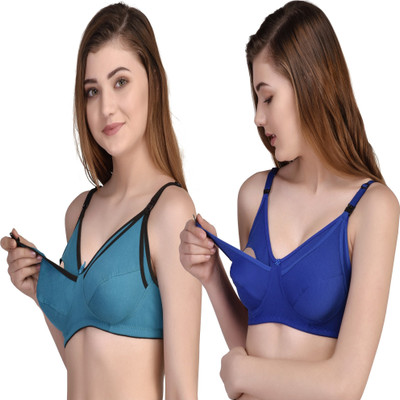 ALVI CARE Maternity Wear Women Maternity/Nursing Non Padded Bra(Multicolor)