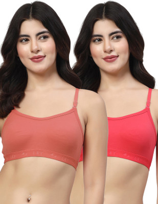 LILY 3321Mino Women Sports Non Padded Bra(Red)