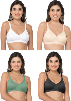 COLLEGE GIRL CG1304 Women Minimizer Lightly Padded Bra(Beige, White, Black, Green)