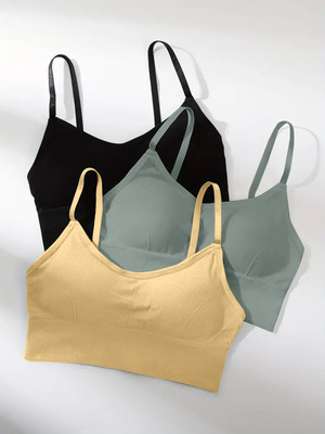 Vihrik No Women Everyday Lightly Padded Bra(Black)