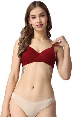 Loving Care Women Full Coverage Lightly Padded Bra Women Full Coverage Lightly Padded Bra(Maroon)