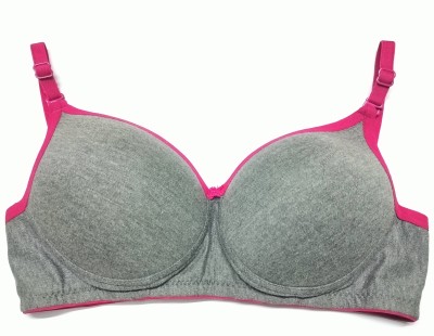 Oumar Bibi Women Minimizer Lightly Padded Bra(Pink)