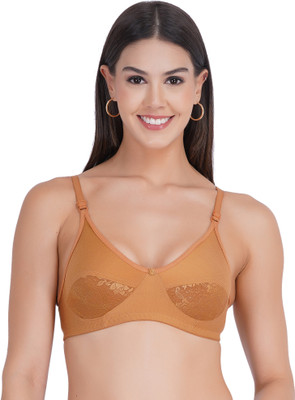 MOLXA Women T-Shirt Non Padded Bra(Yellow)