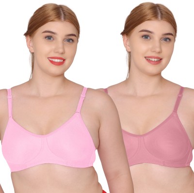 TWEENS Women T-Shirt Non Padded Bra(Pink)