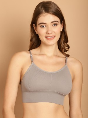 FRISKERS Women Sports Lightly Padded Bra(Grey)