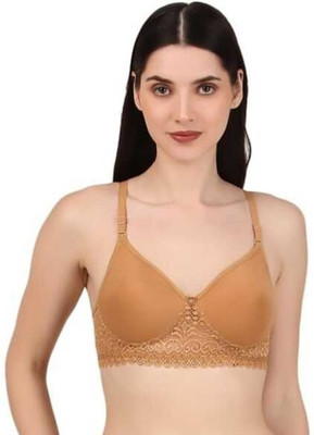 CALCADOS Stylish new color Full Coverage Women Push-up Lightly Padded Bra(Gold)