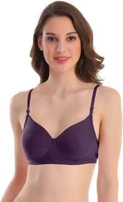 POOJA RAGENEE Padded Bra Women Full Coverage Lightly Padded Bra(Purple)