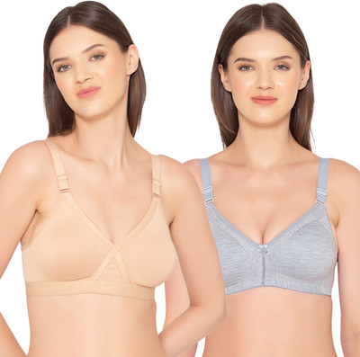 Groversons Paris Beauty Non-padded Combo Bra Women Everyday Non Padded Bra(Multicolor)