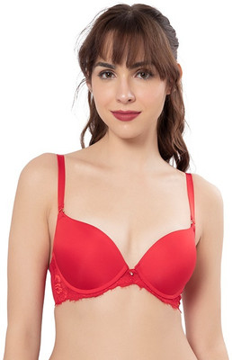 Amante Women Push-up Heavily Padded Bra(Red)