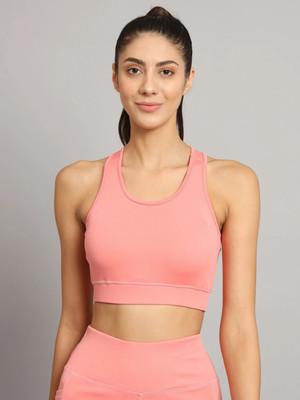 BEING RUNNER Women Sports Non Padded Bra(Pink)