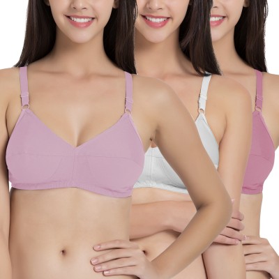 SOUMINIE Women Minimizer Non Padded Bra(Multicolor)