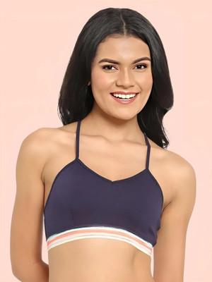 DreamBe Bra Women Bralette Non Padded Bra(Dark Blue)