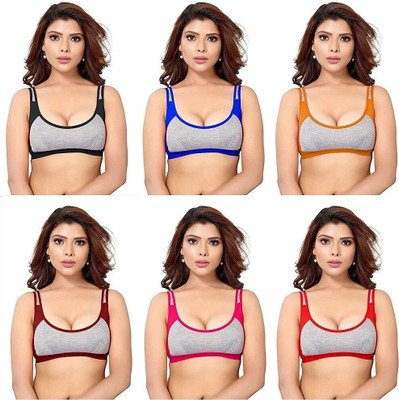 UH ENTERPRISE Women Non padded Bra Women Sports Non Padded Bra(Multicolor)
