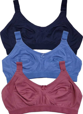 Funahme Bra Women Full Coverage Non Padded Bra(Multicolor)