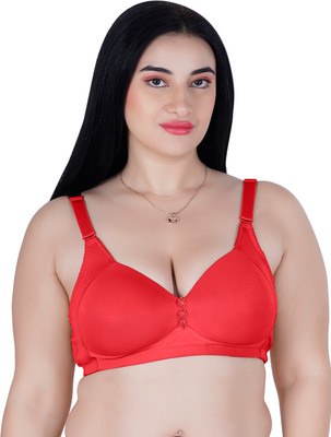 TWEENS Tweens Women's Plus Size Lightly Padded Full Coverage M-Frame Minimiser Bra Women Minimizer Lightly Padded Bra(Red)