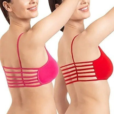 Akshit Enterprise Women's Lightly Padded Full Coverage Non-Wired Seamless Bra Comfortable Bra Women Bralette Lightly Padded Bra(Multicolor)