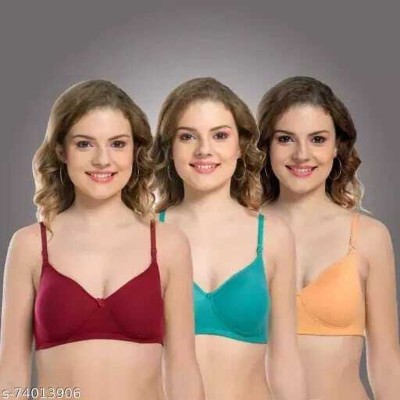 Blackbox Enterprise Women Full Coverage Non Padded Bra(Multicolor)