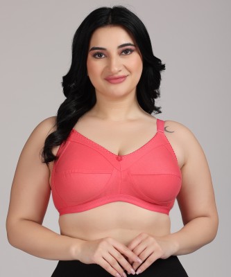 ZIVOK Women Minimizer Non Padded Bra(Orange)