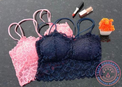Restore Fashion Sports Bras for Women Elegant Lace Wireless Yoga and Running Women Bralette Lightly Padded Bra(Multicolor)