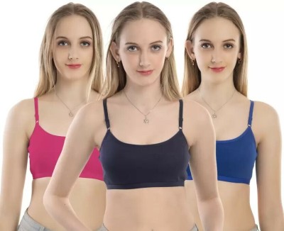 KGN RETINA Sport Bra Women Sports Non Padded Bra(Black, Pink, Blue)