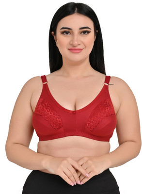 jd fashion Women Full Coverage Non Padded Bra(Maroon)