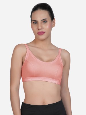 Shyam Sons FLAIR Lovely Women Sports Non Padded Bra(Orange)