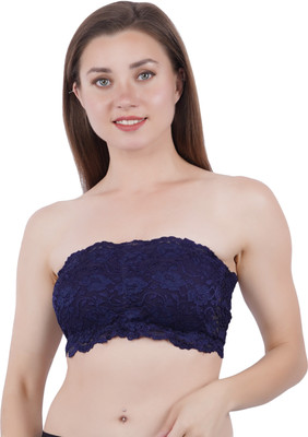 Comfy Stella Women Bandeau/Tube Lightly Padded Bra(Blue)