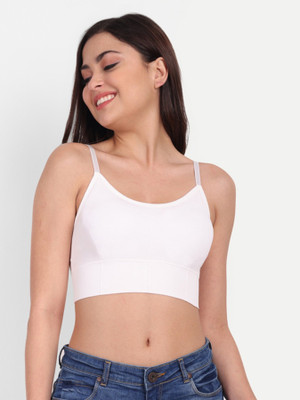 REYCONA PrimePickss Casual Bra Women Cami Bra Lightly Padded Bra(White, Grey)