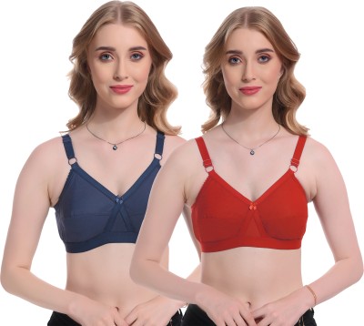 Viral Girl NA Women Cami Bra Non Padded Bra(Grey, Red)