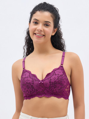 Clovia Women Full Coverage Lightly Padded Bra(Purple)