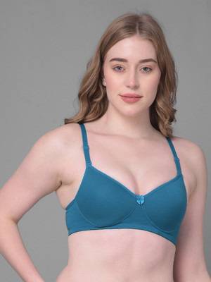 FiveFlag Women Push-up Lightly Padded Bra(Blue)