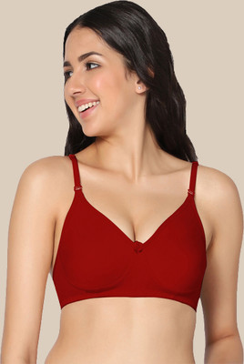 Eden EDEN01RED Women T-Shirt Non Padded Bra(Red)