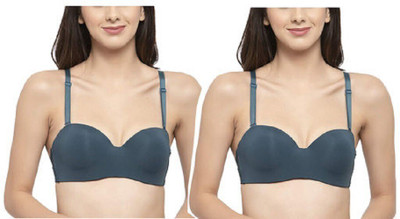Penance For You Women Everyday Lightly Padded Bra(Blue)