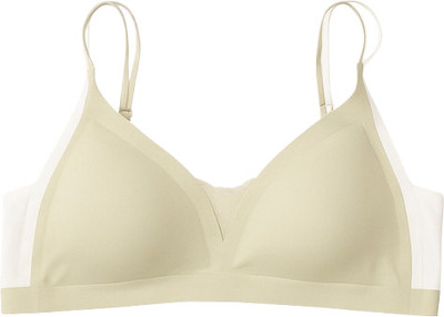 Chic chams Womens Seamless, Soft Wireless Comfort Bra,Tshirt Bra, Pack 1 Women Everyday Lightly Padded Bra(Light Green)