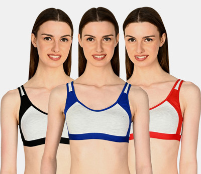 Yana Women Sports Non Padded Bra(Multicolor)