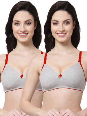 Shyam Sons FLAIR Melanche Women T-Shirt Lightly Padded Bra(Red, Red)