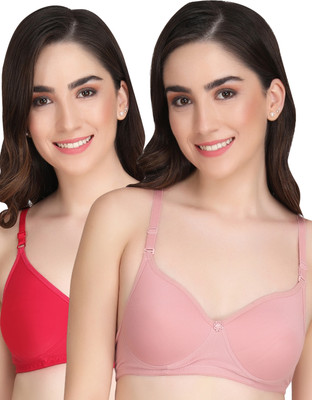 Liigne Women Full Coverage Non Padded Bra(Multicolor)