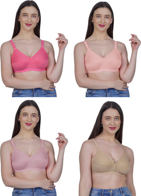 Shyam Sons FLAIR G603 Women Minimizer Non Padded Bra(Pink, Orange, Brown, Purple)