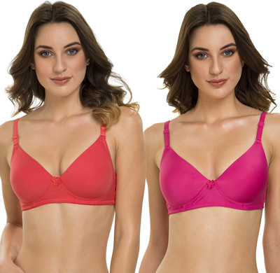 TWEENS Tweens Lite Wite Lightly Padded Cotton Rich Full Coverage Bra Women Everyday Lightly Padded Bra(Multicolor)