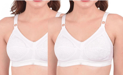 Ninteen-69 Women Non padded Full coverage bra Women Full Coverage Non Padded Bra(White)