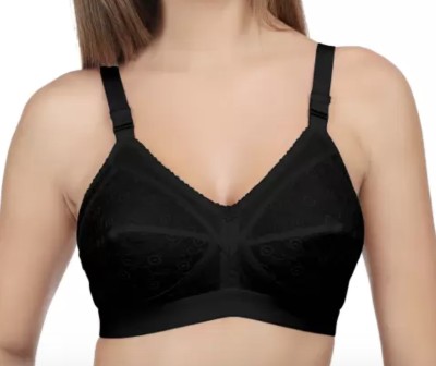 Oumar Bibi Women Minimizer Non Padded Bra(Black)