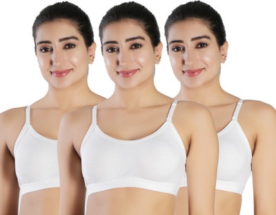 B-SOFT B-SOFT Molded MSB-201 Sports Bra For Women Women Sports Non Padded Bra(White)