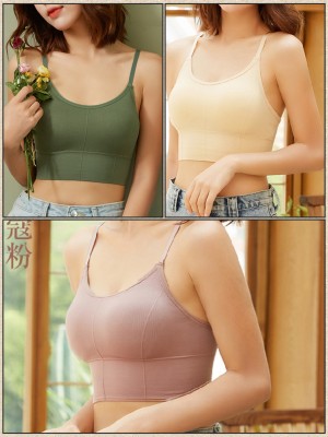 WALUSHA HAUS Unique Design Women / Girls Bra Women T-Shirt Lightly Padded Bra(Green, Beige, Brown)