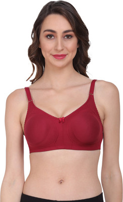 AMOUR SECRET Amour Secret Women Minimiser Bra Women Minimizer Non Padded Bra(Maroon)