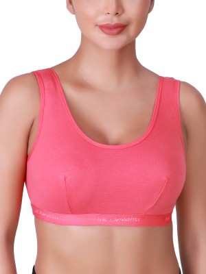 SKDREAMS Women T-Shirt Non Padded Bra(Red)