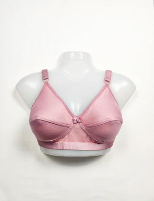 Maitri Women Non Padded Solid Pink T-Shirt Bra Women T-Shirt Non Padded Bra(Pink)