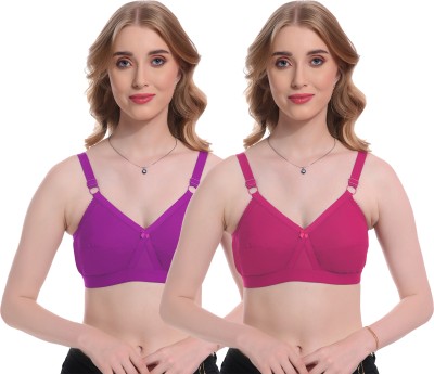 Viral Girl NA Women Cami Bra Non Padded Bra(Purple, Orange)