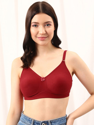 Clovia Women T-Shirt Non Padded Bra(Maroon)