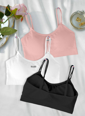 Havenhues 2122-pink-white-blk-03-34 Women Everyday Lightly Padded Bra(Multicolor)