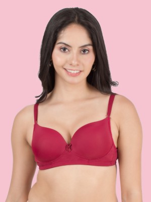 Dressberry Women T-Shirt Heavily Padded Bra(Purple)